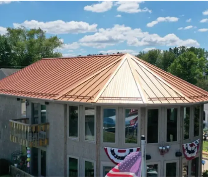 Tarping and dry-in on a Rossville commercial roof