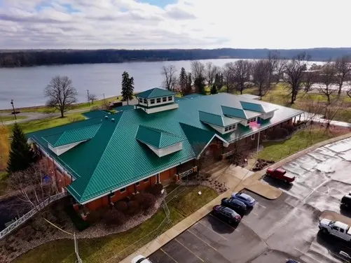 Commercial roof inspection documented in Rossville